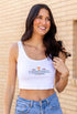 Tennessee Fitz Triangle Cropped Ribbed Tank